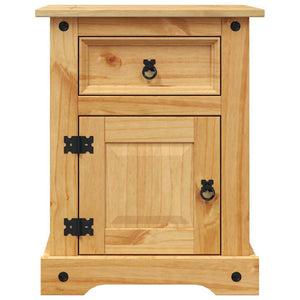 Comodino in Legno di Pino Messicano Corona Range 53x39x66 cm 243730