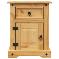 Comodino in Legno di Pino Messicano Corona Range 53x39x67 cm cod mxl 49603