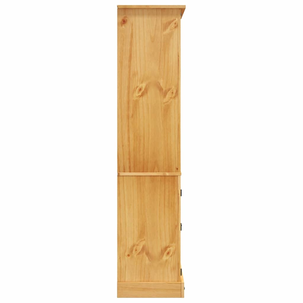 Credenza-Buffet-Armadio da cucina in Legno di Pino Messicano Corona Range 80x40x170 cm