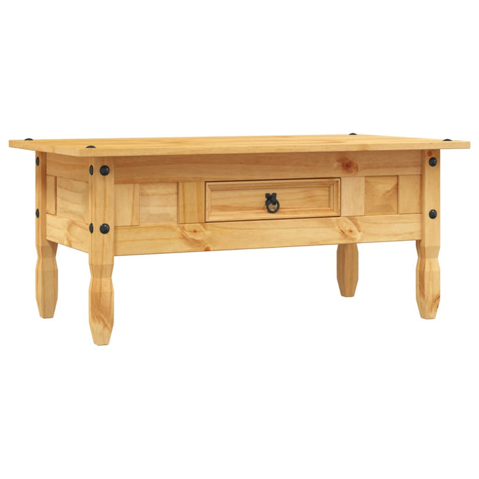 Tavolino da Caffé Legno Pino Messicano Corona Range 100x55x44cm 243736