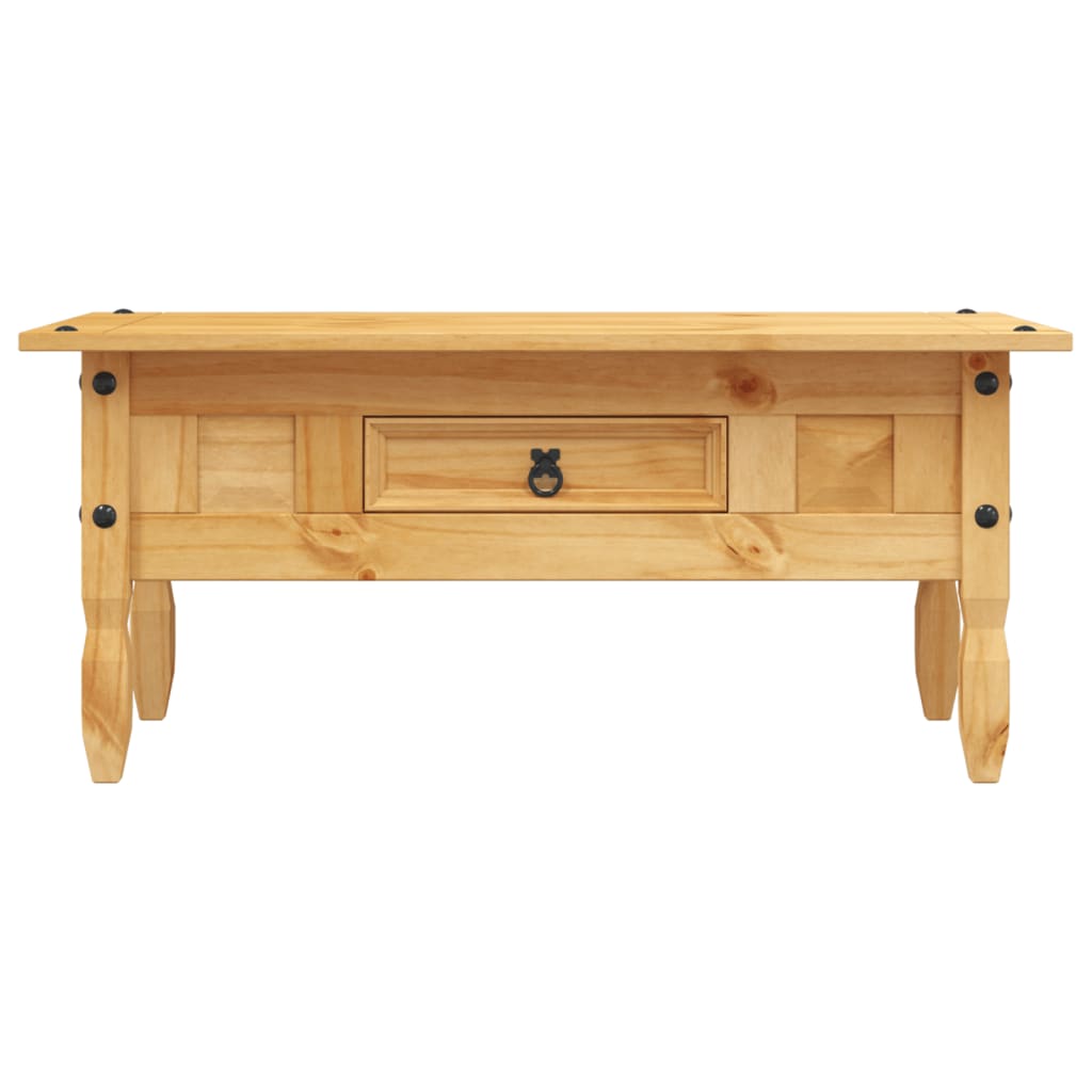 Tavolino da Caffé Legno Pino Messicano Corona Range 100x55x44cm 243736