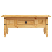 Tavolino da Caffé Legno Pino Messicano Corona Range 100x55x44cm 243736