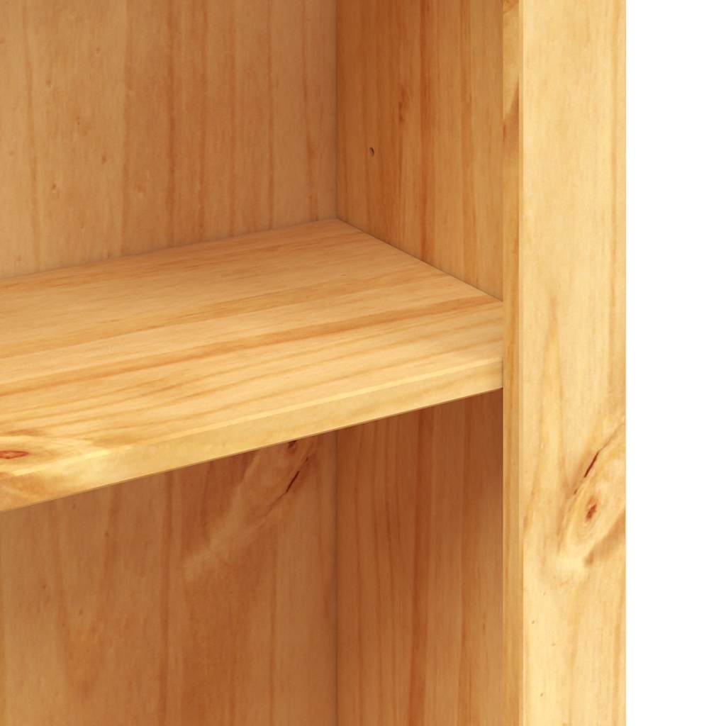 Libreria a 3 Ripiani-Scaffale per Libri-Mobile di Stoccaggio Pino Messicano Corona Range 80x29x100 cm