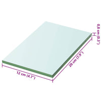 Mensola in Vetro Trasparente 20x12 cm 243802