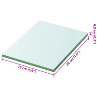 Mensola in Vetro Trasparente 20x15 cm 243803