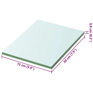 Mensola in Vetro Trasparente 20x15 cm 243803