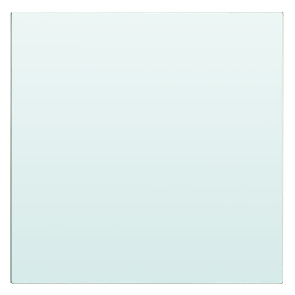 Mensola in Vetro Trasparente 30x30 cm 243811