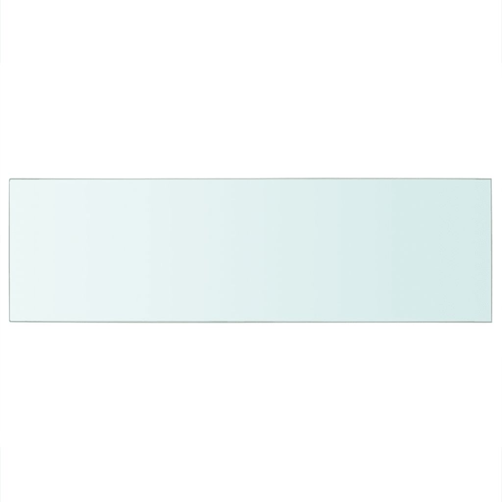 Pannello per elegante mensola in vetro trasparente 80 x 25 cm 2702200/2