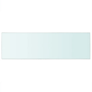 Pannello per elegante mensola in vetro trasparente 80 x 25 cm 2702200/2