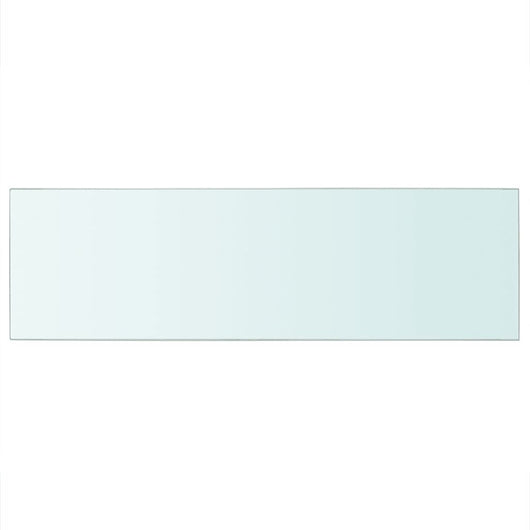 Pannello per elegante mensola in vetro trasparente 80 x 25 cm 2702200/2