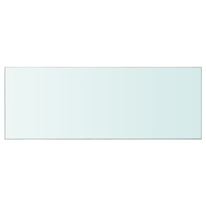 Pannello per mensola design vetro trasparente 80 x 30 cm 2702201/2