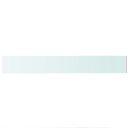 Mensola in Vetro Trasparente 90x12 cm 243837
