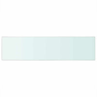 Mensola in Vetro Trasparente 100x25 cm cod mxl 33066