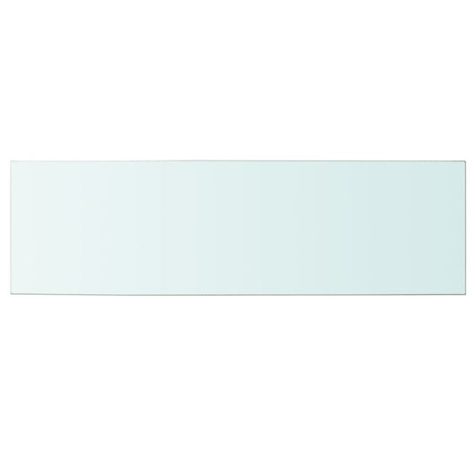 Mensola in Vetro Trasparente 100x30 cm 243846