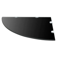 Scaffale Angolare con Supporti Cromati Vetro Nero 45x45 cm cod mxl 33565