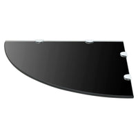 Mensola angolare di design con supporti cromati vetro nero 45 x 45 cm 2702222/2