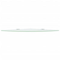 Scaffale Angolare con Supporto in Cristallo Vetro Chiaro 25x25 cm 243858