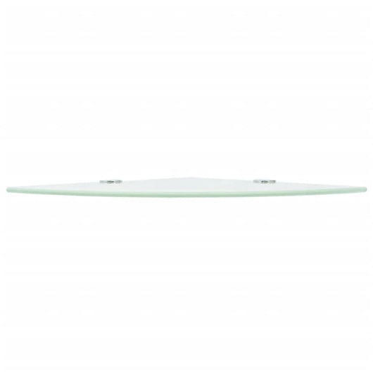 Scaffale Angolare con Supporto in Cristallo Vetro Chiaro 25x25 cm 243858