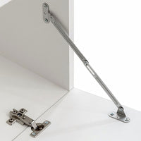 Mobile TV TV buffet pratico design a parete con illuminazione a LED 5 pezzi bianco 2502200