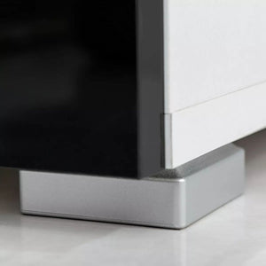 Mobile TV TV buffet pratico da parete design 5 pezzi con illuminazione a LED nera 2502198