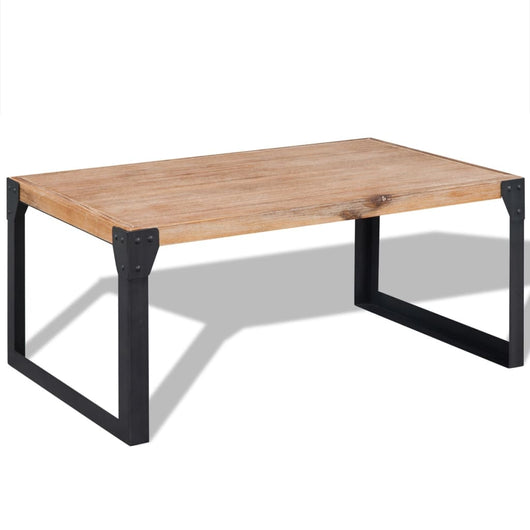 Tavolino da CaffÃ¨ in Legno Massello di Acacia 100x60x45 cm cod mxl 13810