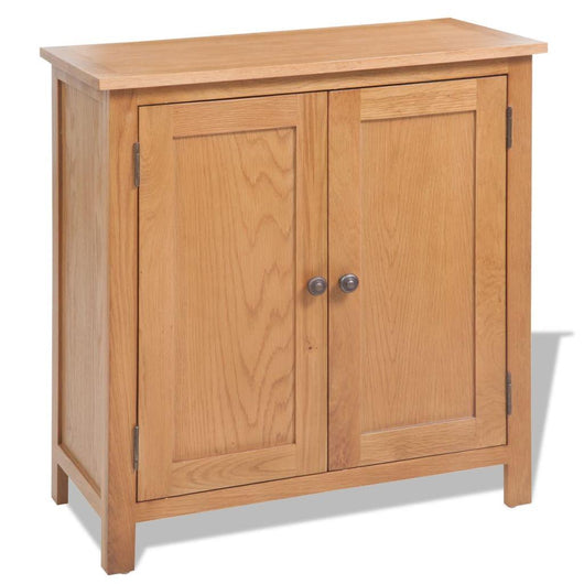 Credenza buffet consolle mobile contenitore 75 cm in legno massello di rovere 4402272