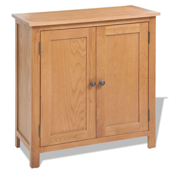 Credenza buffet consolle mobile contenitore 75 cm in legno massello di rovere 4402272