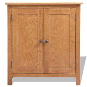 Credenza buffet consolle mobile contenitore 75 cm in legno massello di rovere 4402272