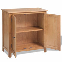 Credenza buffet consolle mobile contenitore 75 cm in legno massello di rovere 4402272