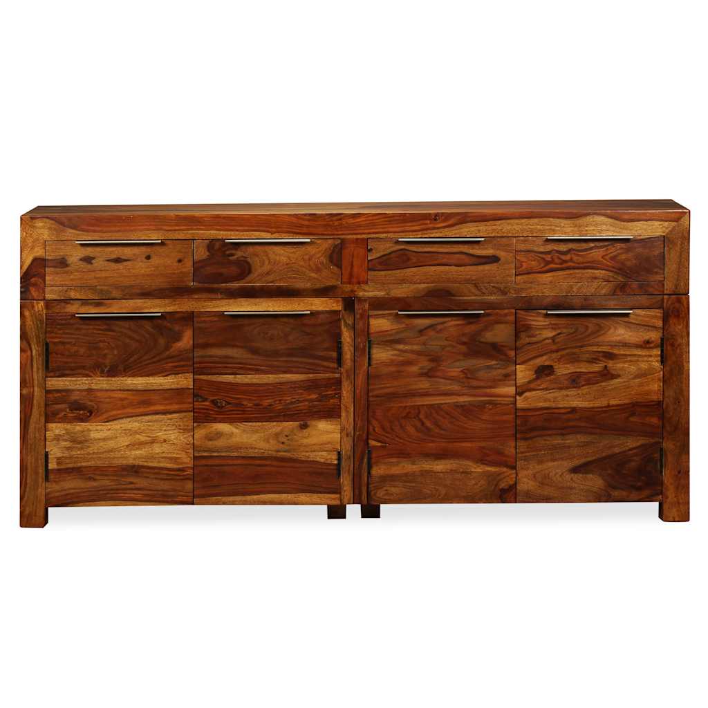 Credenza in Legno Massello di Acacia 160x35x75 cm 243943
