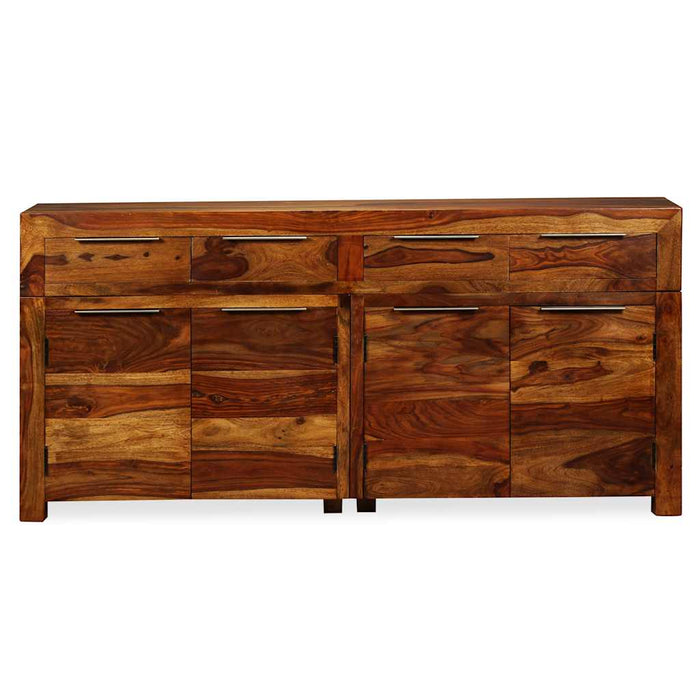 Credenza in Legno Massello di Acacia 160x35x75 cm 243943