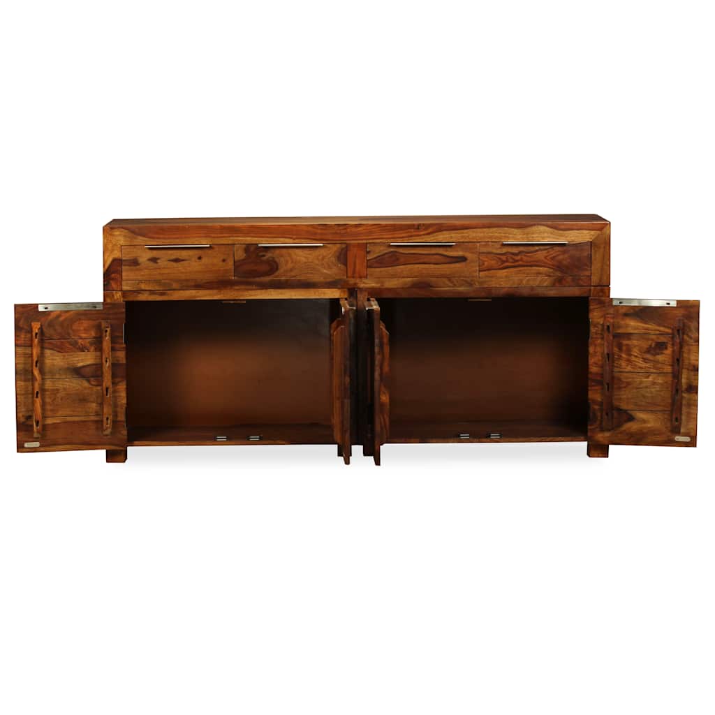 Credenza in Legno Massello di Acacia 160x35x75 cm 243943