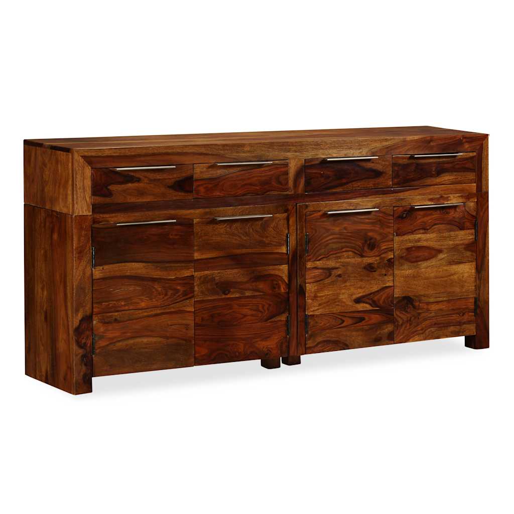 Credenza in Legno Massello di Acacia 160x35x75 cm 243943