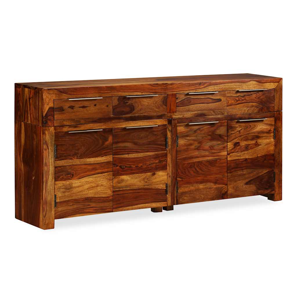 Credenza in Legno Massello di Acacia 160x35x75 cm 243943