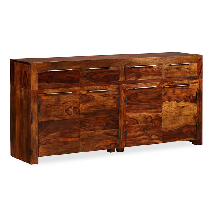 Credenza in Legno Massello di Acacia 160x35x75 cm 243943