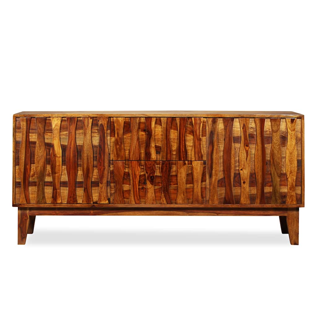 Credenza in Legno Massello di Acacia 160x45x70 cm 243946