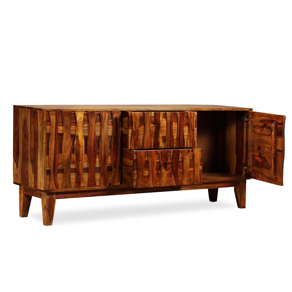 Credenza in Legno Massello di Acacia 160x45x70 cm 243946