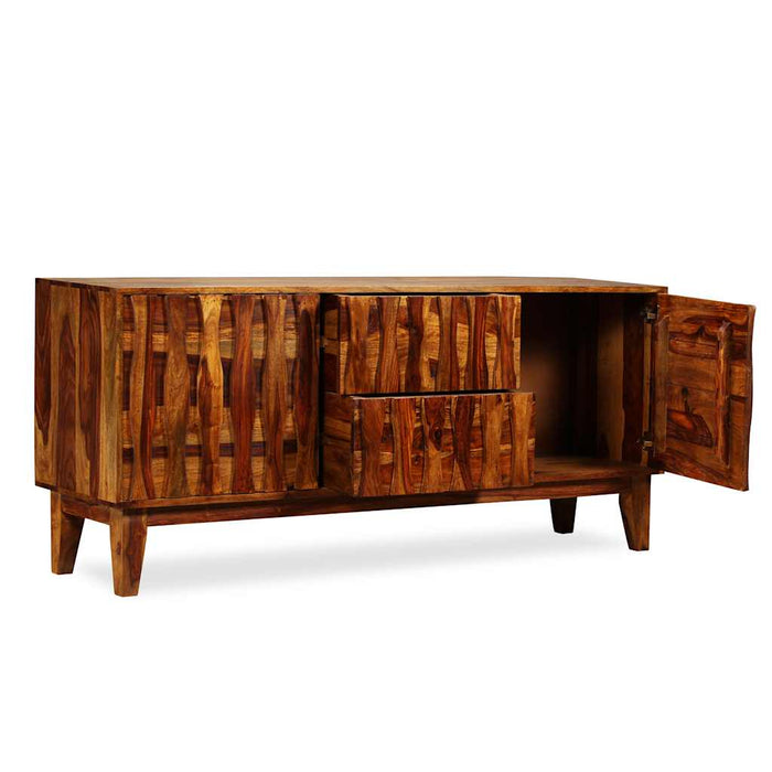 Credenza in Legno Massello di Acacia 160x45x70 cm 243946