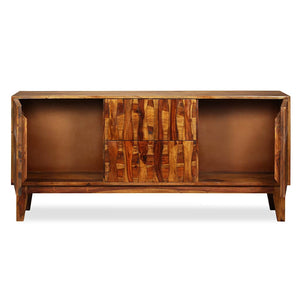 Credenza in Legno Massello di Acacia 160x45x70 cm 243946