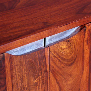 Credenza in Legno Massello di Acacia 75x35x60 cm 243955