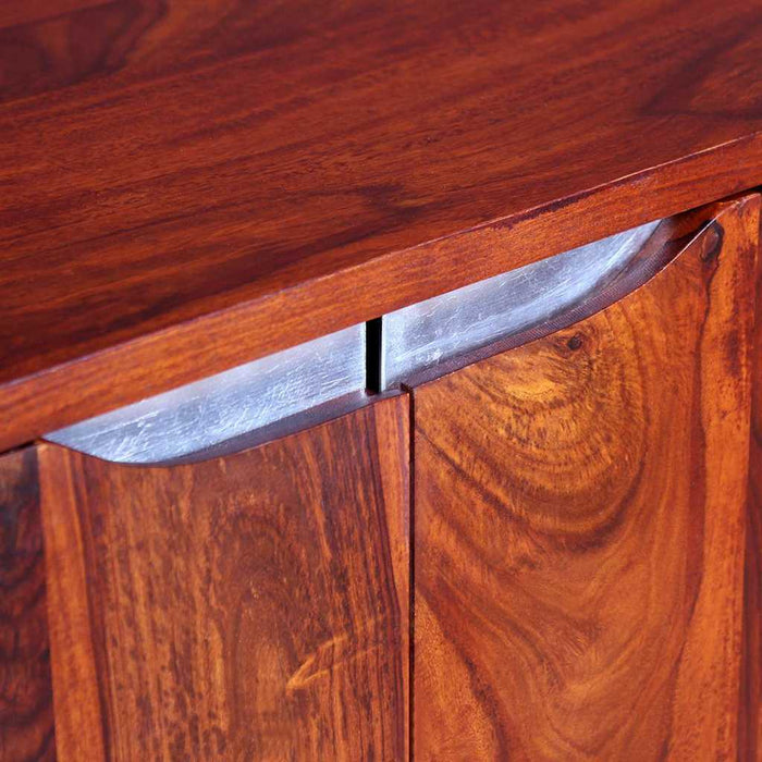 Credenza in Legno Massello di Acacia 75x35x60 cm 243955