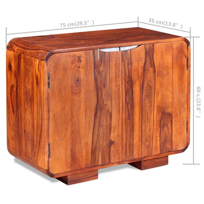 Credenza in Legno Massello di Acacia 75x35x60 cm 243955