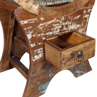 Portavini da 10 Bottiglie in Legno Massello di Recupero 243973