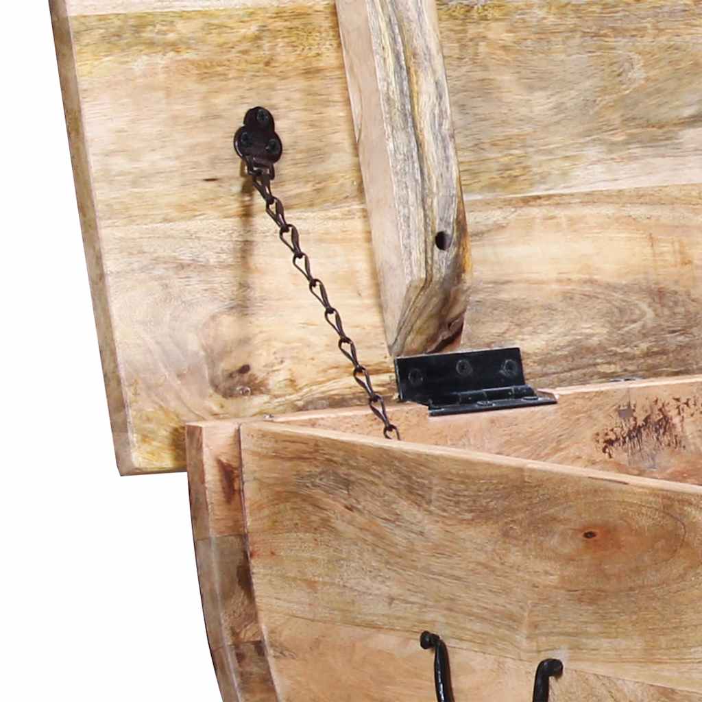 Tavolino da CaffÃ¨ in Legno Massello di Mango 88x50x40 cm