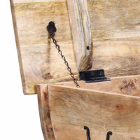 Tavolino da CaffÃ¨ in Legno Massello di Mango 88x50x40 cm