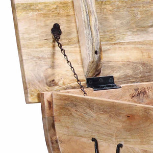 Tavolino da CaffÃ¨ in Legno Massello di Mango 88x50x40 cm