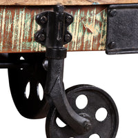 Tavolino da Salotto in Legno di Recupero 90x45x35 cm 243980