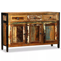 Credenza buffet consolle mobile contenitore in legno massello di recupero 120 cm 4402181