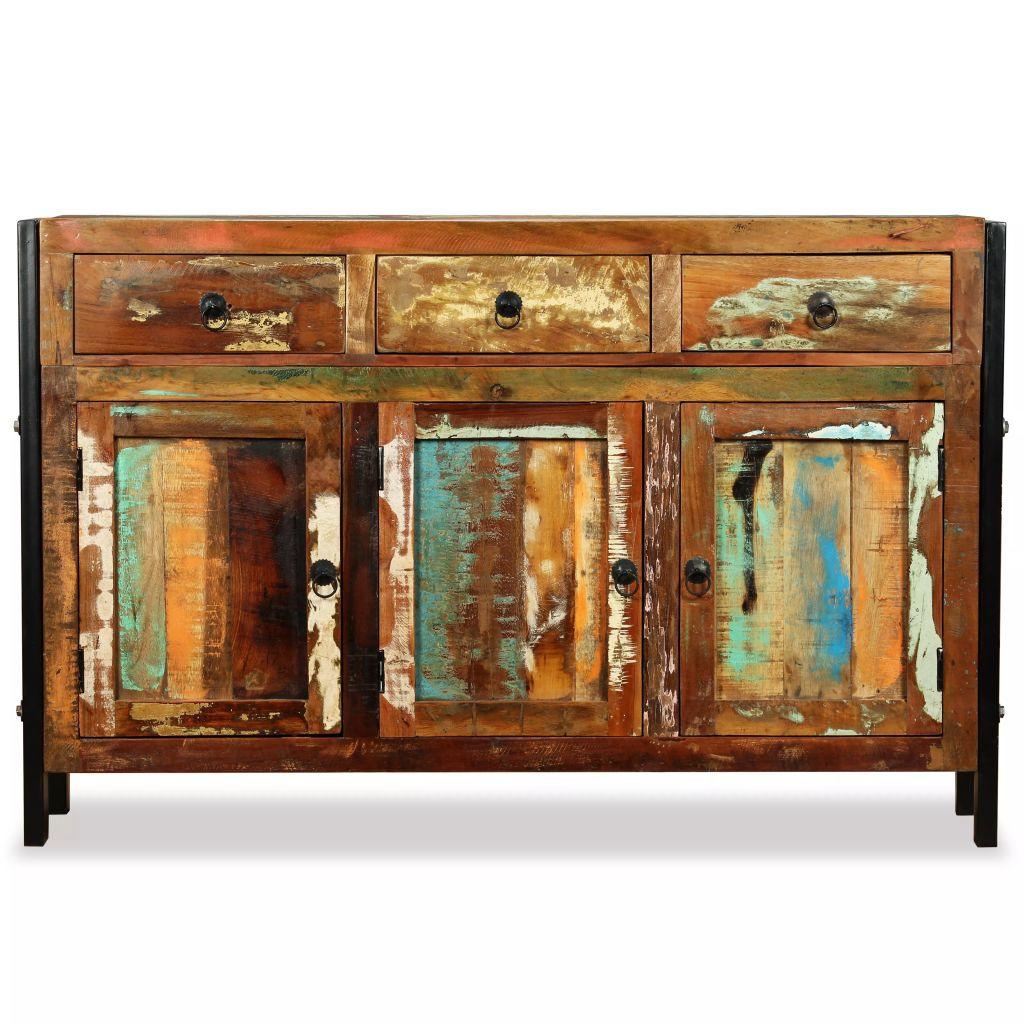 Credenza buffet consolle mobile contenitore in legno massello di recupero 120 cm 4402181