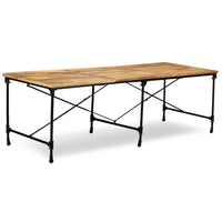 Tavolo da Pranzo in Legno Massello di Mango 240 cm 243992